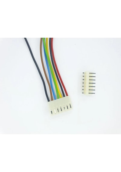 Sanec 3,96mm 7 Pin Kablolu Konnektör Takım 20cm - 0,50mm - Çift Taraflı