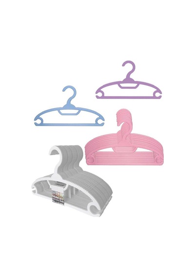 Lily 6'lı Bebek Elbise Askısı - G93 Beyaz Renk Fma889977 Plastik Beyaz Diğer