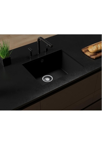 Black Stone Petra 50 x 40 Siyah Granit Eviye