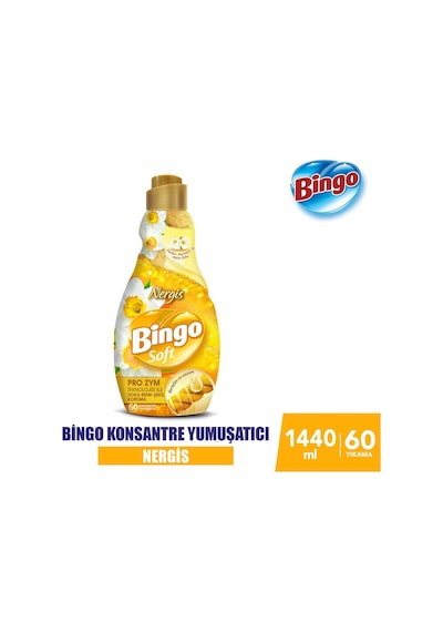 Soft Konsantre Çamaşır Yumuşatıcısı Nergis 4 x 1440 ML