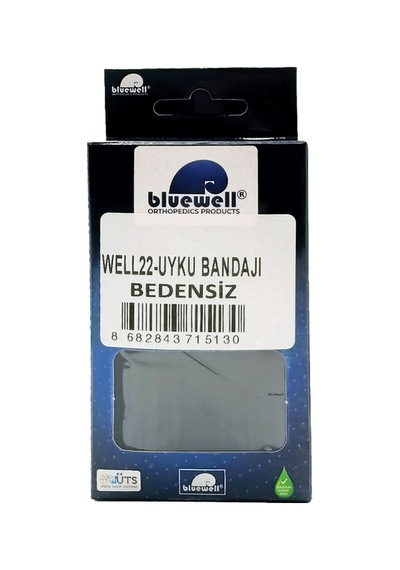 Bluewell Uyku Maskesi Işık Önleyici Seyahat Ve Uyku Göz Bandı Unisex Siyah