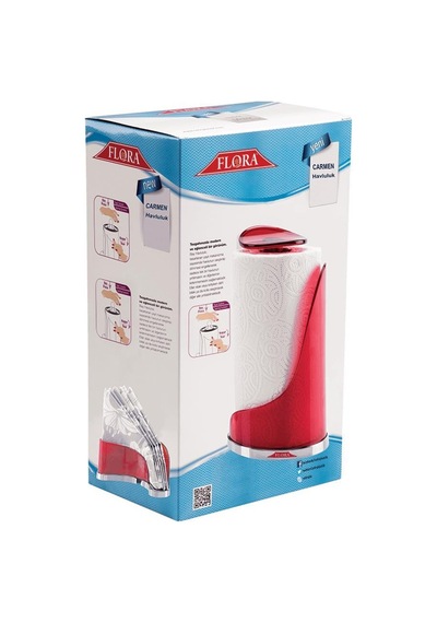 Omnisoft FLS F371 Carmen Havluluk ve Peçetelik Seti Kırmızı