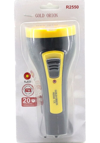 7w Tek Led Bombeli Gövde Fiş Şarjlı El Feneri Uzun Mesafeli Kambur R2550 5570 Çok Renkli