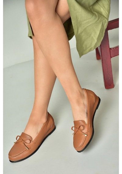 Fox Shoes U616501703 Taba Hakiki Deri Kadın Ayakkabı Taba-hakiki Deri Taba