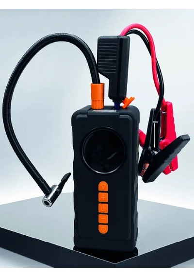 Dijital Araç Kompresörü 4 Fonksiyonlu Akü Takviye Lastik Şişirme Powerbank Ve Led El Feneri Diğer