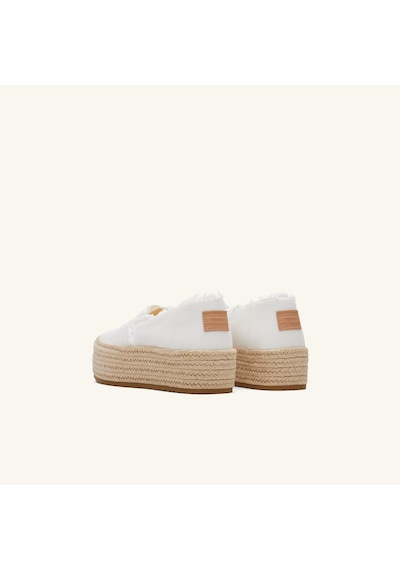 10019820 White Espadril Kadın 10019795 10019820 Toms Valencıa Beyaz