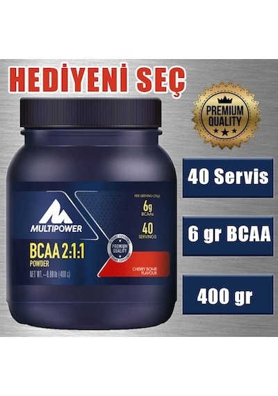 Multipower Bcaa Powder 400 Gram Kiraz Aromalı Premium Kalite
