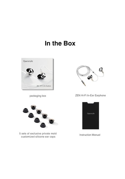 Questyle Zen In-ear Kulaklık 110153320101