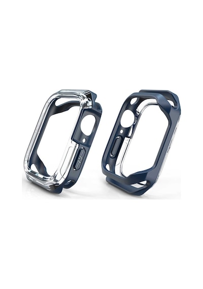 Apple Uyumlu  Watch 42 Mm Zoreapple Gard 08 Sert Pc + Silikon Koruyucu 543124734 Füme