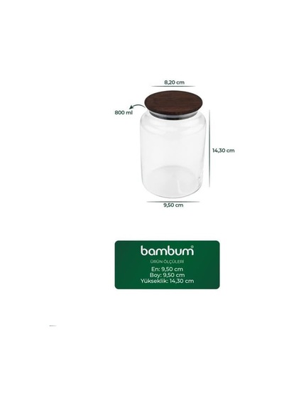 Nero Zone - Cam Saklama Kabı 800ml Genel