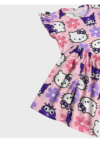Aliş Kids Kız Çocuk Pembe Sevimli Karakter Desenli Kolları Fırfırlı Kısa Kollu Şortlu Yazlık Pijama Tkımı Aliş Kids Kız Çocuk Pembe Sevimli Karakter Desenli Kolları Fırfırlı Kısa Kollu Şortlu Yazlık Pijama Tkımı