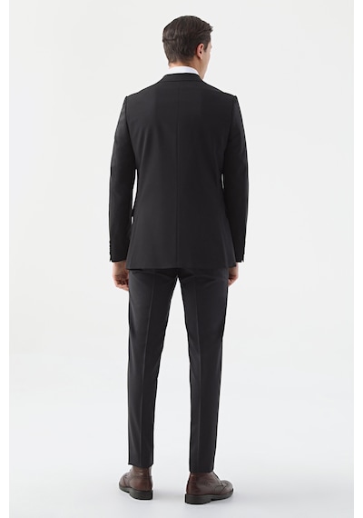 D's Damat Ds Damat Slim Fit Siyah Düz Travel Takim Elbise 5he05ob35501m 001