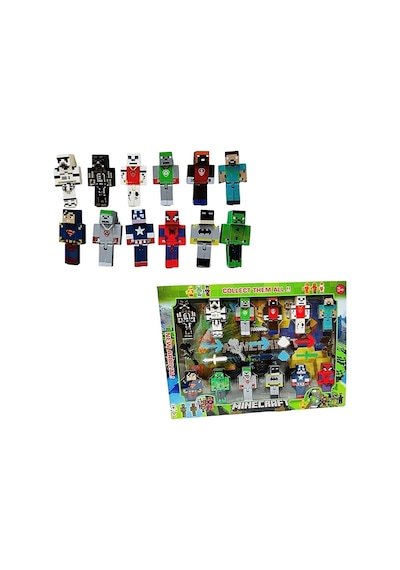 12'li Süper Kahraman Oyuncak Figürleri 23 Parça Lego Yapı Oyuncak