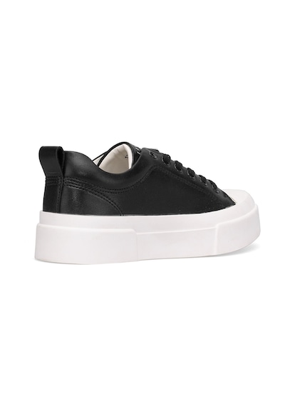 Lufian 122230055 Mia Kadın Hakiki Deri Klasik Sneaker Siyah Siyah