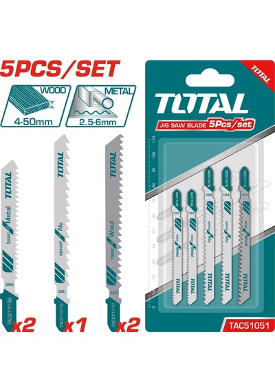 Total Dekupaj Testere Bıçağı Seti - Tac51051