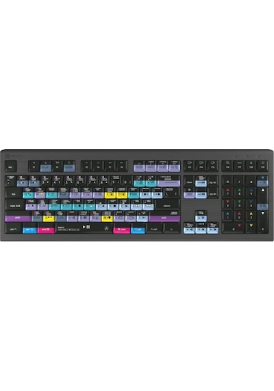 Logickeyboard LKB-RESB-A2M DaVinci Resolve Mac Klavye
