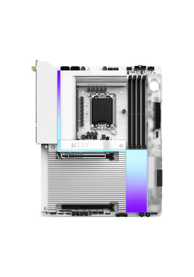 Nzxt N9 Z890 8000mhz Oc Ddr5 Soket Lga 1851 M.2 Wıfı7 Hdmı Rgb Beyaz Atx Anakart