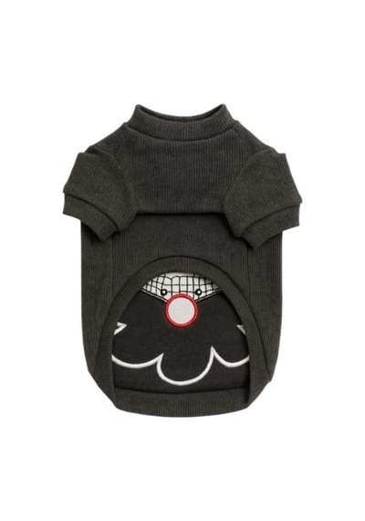 Gedyco Antrasit Xmas Küçük Irk Köpek Likralı Sweatshirt