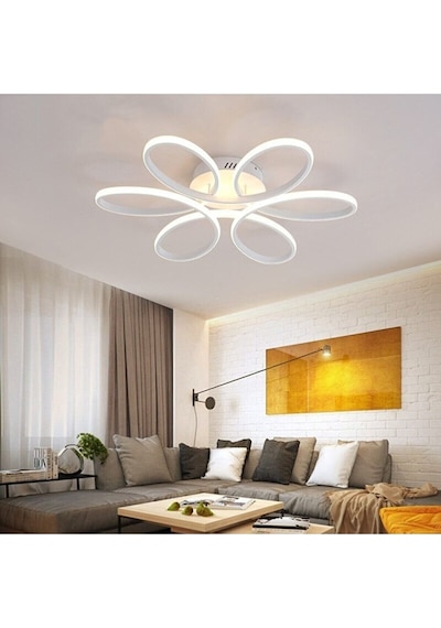Ömür Avize Ella Modern 6 Lı Ledli Avize., Beyaz