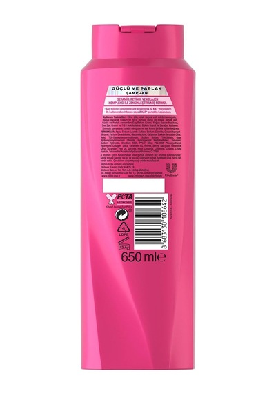 Elidor Saç Bakım Şampuanı, Güçlü Ve Parlak, 650 Ml