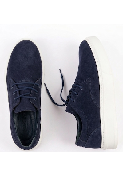 Growish Gd0465 Hakiki Nubuk Deri Günlük Rahat Kullanım Erkek Sneaker Koşu Yürüyüş Spor Ayakkabısı Lacivert - Beyaz Growish Gd0465 Hakiki Nubuk Deri Günlük Rahat Kullanım Erkek Sneaker Koşu Yürüyüş Spor Ayakkabısı Lacivert - Beyaz
