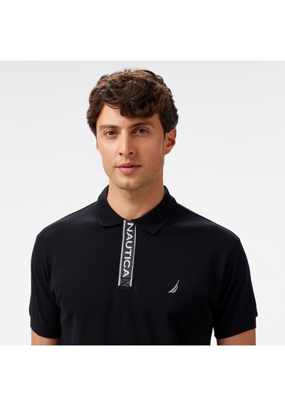 Nautica Erkek Siyah Classic Fit Polo Yaka T-shirtdüzk55306t