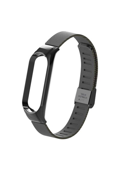 Ekılıf - Xiaomi Mi Band 5 Uyumlu - Kordon Metal Kordon Krd-06 - Gold