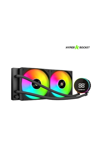 Hyper Rocket 240mm Argb Wl240yn 240 Siyah Sıcaklık Göstergeli I Şlemci Sıvı Soğutucu