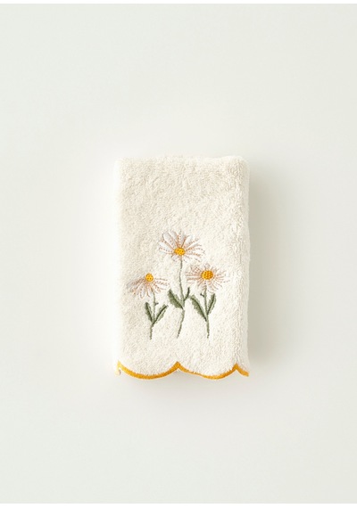 Bella Maison Daisy Scallop Kenar El Havlusu Bej 30x50 Cm Bej