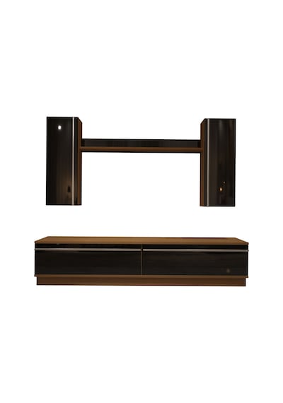 Decoraktiv Eko 5db Mdf Std Tv Ünitesi Tv Sehpası Ceviz - Siyah