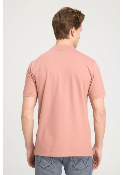 Regular Fit Normal Kesim Polo Yaka %100 Pamuk Gül Kurusu Tişört W7D5K4XX2T532 Pudra