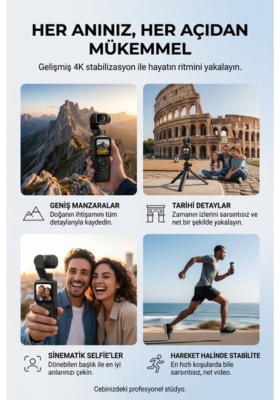 Pocket 4 K Pro Gimbal Vlog Camera