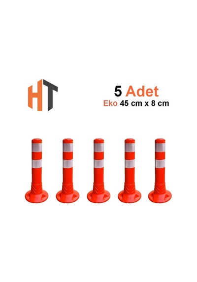 45 Cm Eko, Trafik Delinatörü Seti - 5 Adet