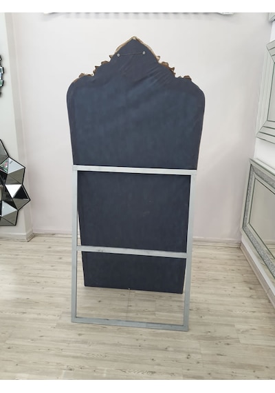 Ayna Denizi Princess Silver Model Gümüş Renk Dekoratif Ayaklı Boy Aynası Gümüş