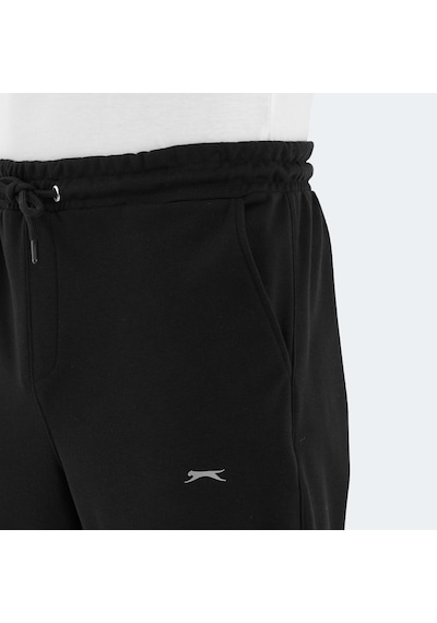 Slazenger KENNARD Erkek Fermuar Cepli Siyah Eşofman Altı