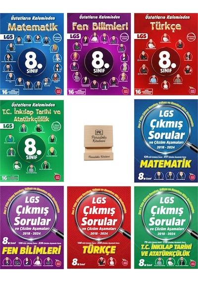 Newton Lgs 8. Sınıf Matematik Fen Türkçe Ve İnkılap Deneme Ve Çıkmış Sorular 8li Set+telefon Standı