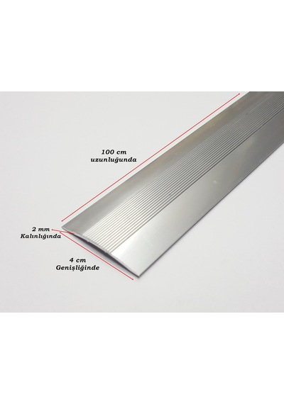 Alüminyum Kapı Eşik Profili Zemin Parke Profili 4 Cm X 100 Cm Gri 417254674
