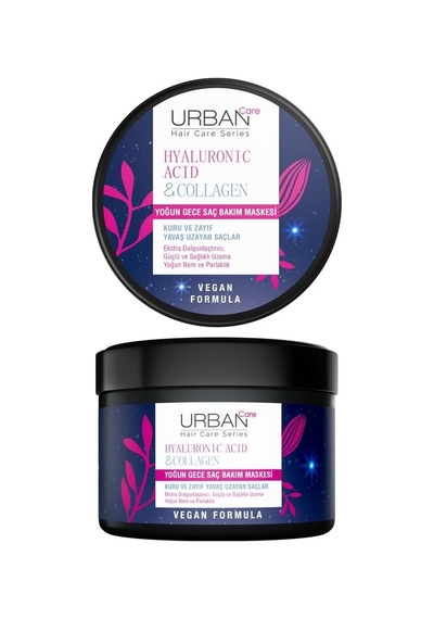 Tr Hyaluronik Asit & Kolajen Kuru Ve Cansız Saçlara Özel Yoğun Gece Saç Bakım Maskesi 230 Ml-vegan