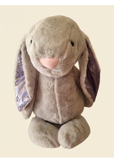Peluş İlk Arkadaşım Tavşan 60 Cm Açık Gri