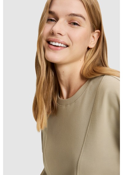 U.S. Polo Assn. Kadın Açık Haki Bisiklet Yaka Sweatshirt 50329004-vr183 Acık Hakı