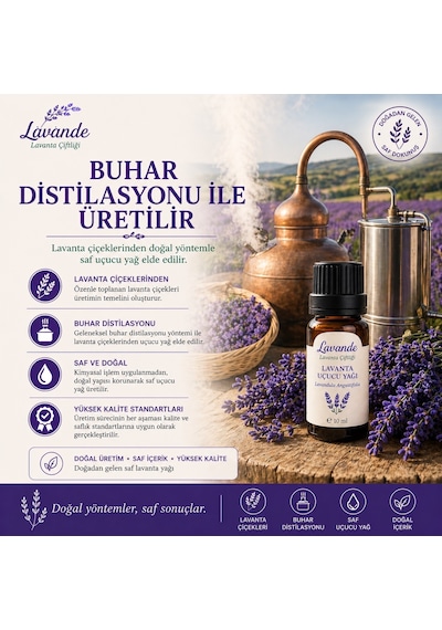 Lavande Lavanta Çiftliği Lavanta Yağı L.Angustifolia RollOn 10 ML