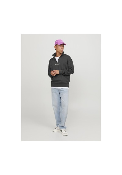 Jack & Jones Kazak Metin Kazak Mit Halbem Reißverschluss Asphalt