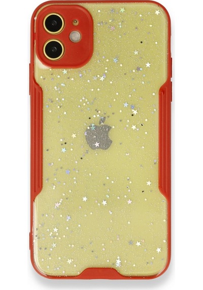 Nettech Apple Uyumlu  iPhone 11 Platin Simli Arka Koruma Kılıf