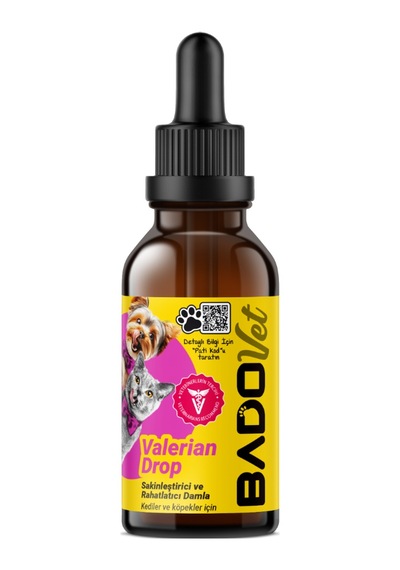 Bado Valerian Drop Kedi Ve Köpekler İçin Sakinleştirici Damla 50 Ml