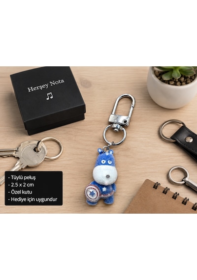 Captain Puppy Peluş Charm Anahtarlık Köpek Figürlü Çanta Aksesuarı Hediye