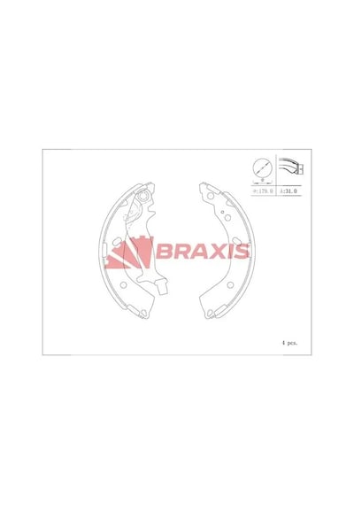 Kia Rio Arka Fren Balatasi 2017-2022 Braxıs Ac0110