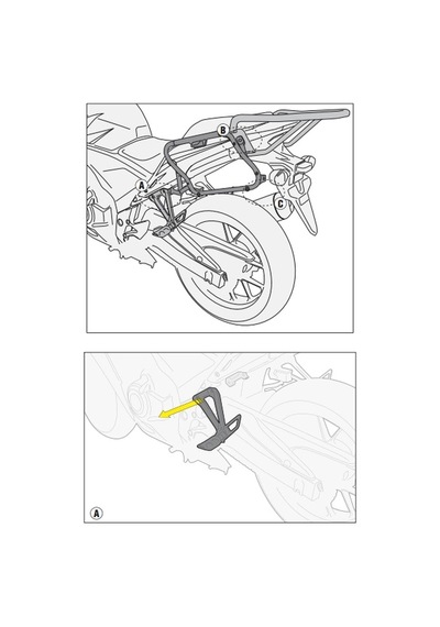 Gıvı Plx1119 Honda Cb 500f - Cbr 500r 13-15 Yan Çanta Taşıyıcı Tek Renk