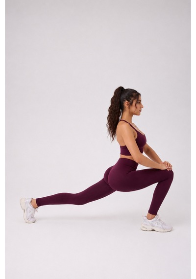 Jolt Kind Model Kalça Büzgülü Yüksek Bel Toparlayıcı Seamless Tayt Mürdüm