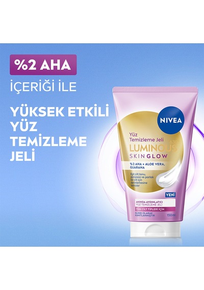 Nivea Yüz Bakım Luminous630 Skin Glow Anında Aydınlatıcı Yüz Temizleme Jeli 150 Ml