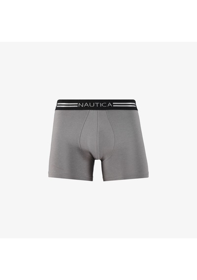 Nautica Erkek Gri Standart Fit 3'lü Boxer Düz X15309t Gri